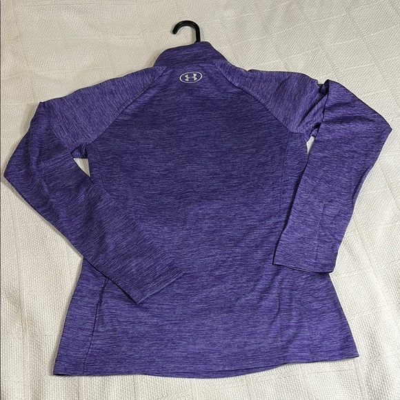 Under Armour Purple Fitted Long Sleeve Tee - Picture 2 of 8